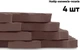 Мат-пазл EasyFit SwallowTail EVA 120х120х1 см татами ласточкин хвост для спортзала, единоборств, фитнеса тренировок, даянг, будо-мат EF-1950-BN Коричневый - изображение 4