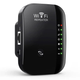 Беспроводной репитер, усилитель сигнала Wi-Fi 300 Мбит/с 2.4G, Black (7 индикаторов) - изображение 1