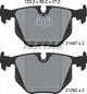 Колодки гальмівні задні BMW 3/5/X5 95- Teves Q+ - 2148701 TEXTAR - зображення 1