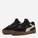 Женские кеды замшевые низкие Puma Carina 3.0 Luxe Sd 40072503 38 (5UK) 24 см Black/Warm White/Gold (4067983975288) - изображение 3