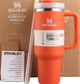 Термос термокружка Stanley Quencher H2.0 Tumbler из нержавеющей стали 1,18 л Tigerlily KT6007819 - изображение 3