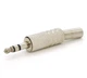 Разъем mini-Jack 3.5mm (stereo) Voltronic стерео под кабель с пружиной (серый металл) - изображение 2