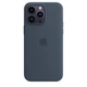 Чохол iPhone 15 Silicone Case with MagSafe storm blue - изображение 6
