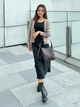 Юбка миди прямая женская Uniqlo 692206008 M Черная (1159821920) - изображение 10