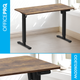 Стол с электрорегулировкой высоты OfficePro ODE1260DW 1200 х 600 мм Dark Wood/Black (ODE1260DW) - изображение 4