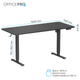 Стіл з електрорегулюванням висоти OfficePro ODE1670B 1600 х 700 мм Black (ODE1670B) - зображення 8