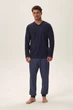 Комплект: лонгслів та брюки Henderson 54(2XL) Синій мікс (107527) - зображення 1