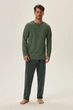 Комплект: лонгслив и брюки Henderson 56(3XL) Зеленый микс (107523) - изображение 1