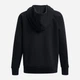 Толстовка на молнии на флисе с капюшоном женская Under Armour UA Rival Fleece FZ Hoodie 1379497-001 S Черная (196883849949) - изображение 6