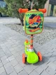 Детский самокат 3-х колесный Hot Wheels колеса с подсветкой зеленый - изображение 2