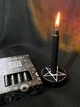 Маленькі свічки Spirit of Equinox без запаху із серії Magic Spell чорного кольору Protection (Захист) Набір 12 шт - зображення 1