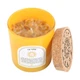 Зодіакальна ароматична свічка Elements of home fragrance з кристалами Близнюки. Аромат лаванда і кедр, камінь жовтий жадеїт - зображення 5