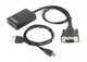 Адаптер VGA -> HDMI(F/M) Cablexpert, 0.15м, Black (A-VGA-HDMI-01) - изображение 1