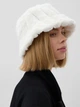 Панама No Brand женская зимняя теплая Warm плюшевая меховая белая - изображение 2