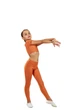 Лосины для танцев Dance & Sport N 003-5 бифлекс M /116-122 Теракотовый - изображение 3