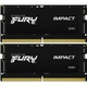 Модуль пам'яті для ноутбука SoDIMM DDR5 32 GB (2x16 GB) 5600 MHz Impact Black Kingston Fury (ex.HyperX) (KF556S40IBK2-32) - зображення 1
