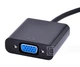 Адаптер Ewell HDMI to VGA, 1080p, черный, 20 см (EW534) - изображение 3