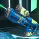 Водный автомат электрический на аккумуляторе с подсветкой и звуком Water Gun Синий - изображение 5