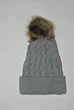 Красива в'язана шапка з помпоном Honey Fashion Accessories One Size сірий (13-70) - изображение 2
