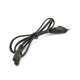 Кабель питания 0.8m, 0.5mm, PC-184/2 CEE7/16-C7 2 pin (для бытовой техники), Black, OEM Q500 - изображение 1