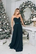 Вечернее платье ANGEL FASHION DRESS V2502 размер 42, темно-зеленый - изображение 3