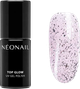 Top do paznokci NeoNail Glow Top hybrydowy Silver Flakes 7.2 ml (5903657884687) - obraz 1