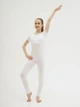 Комбинезон для гимнастики Dance & Sport N 021-8 хлопок S/110-116 Белый - изображение 5