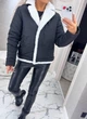 Женская зимняя куртка пилот с мехом K&ML 48 XL - XXL ( 50 - 52 ) Черный ( 48 - 01) - изображение 4