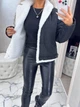 Женская зимняя куртка пилот с мехом K&ML 48 XL - XXL ( 50 - 52 ) Черный ( 48 - 01) - изображение 6