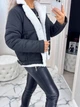 Женская зимняя куртка пилот с мехом K&ML 48 XL - XXL ( 50 - 52 ) Черный ( 48 - 01) - изображение 7