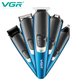 Набор для стрижки волос и бороды VGR 9 в 1 V-172, 9 насадок - изображение 4