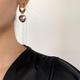 Сережки конго Fashiоn Jewerly сердце трансформеры 2в1 бижутерия серебристый золотистый (SVS) - изображение 2