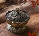 Металлическая аромалампа ЛОТОС курительница для благовоний 6,7*7 см (EG4044) - изображение 1