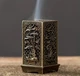 Металлическая квадратная аромалампа курительница для благовоний 6*3,5см (EG4032) - изображение 1