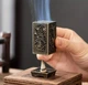 Металлическая квадратная аромалампа курительница для благовоний 6*3,5см (EG4032) - изображение 3