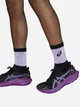 Носки мужские высокие ASICS Lite-show Run Crew Sock 3013A866-501 39-42 Черный/Фиолетовый (4550457653695) - изображение 4