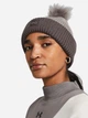 Шапка женская Under Armour UA Halftime Ribbed Pom 1373098-294 OSFM One Size Серая (196884150419) - изображение 2