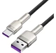 Кабель Baseus Cafule Metal Data Type-C 66W 0.25m black - зображення 2