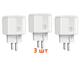 Розумна Wi Fi розетка 20А Smart Plug Tuya з керуванням через додаток Вай фай смарт розетки набір 3 шт - зображення 1