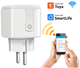 Розумна Wi Fi розетка 20А Smart Plug Tuya Вай фай смарт розетки з лічильником електроенергії набір 2 шт - зображення 2