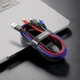 Кабель Baseus Fast 4-in-1 Cable For iP + 2*Type-C + Micro 3.5A 1.2m CA1T4-B01 черный - изображение 4