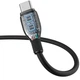 USB кабель з роз'ємом Type-C Baseus Pudding Series Fast Charging (1,2m, 100W, 6A, 480 Mbps). Black - зображення 3