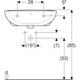 Раковина KOLO FREJA L71155 (55) белая - изображение 5