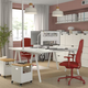 Офісне крісло SMORKULL IKEA 605.034.37 червоний - зображення 3