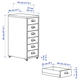 Комод HELMER IKEA 203.419.70 чорний - зображення 9