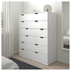 Комод NORDLI на 12 ящиков IKEA 992.394.89 белый - изображение 1