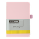 Книга записна Buromax Etalon 95*140мм 96 аркушів у клітинку обкладинка штучна шкіра Рожевий (BM.296160-10) - изображение 1