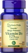 Вітамін Д3 Puritan’s Pride Vitamin D3 5000 МО, 100 капсул (PTP-19377) - изображение 1