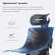 Кресло эргономичное игровое Anda Seat X-Air Mega Size XL до 120 кг Mesh Space Black (AD-WY-01-BBB) - изображение 7
