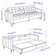 Диван раскладной 3-местный LANDSKRONA IKEA 094.912.68 - изображение 5